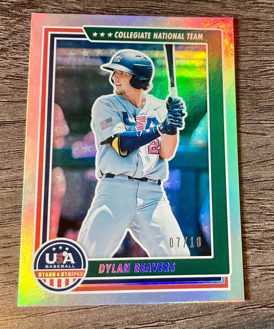 DYLAN BEAVERS 2022 Panini Stars & Stripes USA Baseball Stars SSP