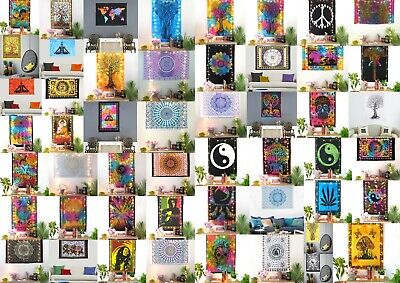 Arazzo Mandala Indiano Arazzo Decorazione Bohémien Hippie Poster Copriletto