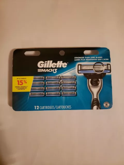 GILLETTE MACH3 MEN’S Razor Blade Refills - 12 Count Free S&H $17.80 ...