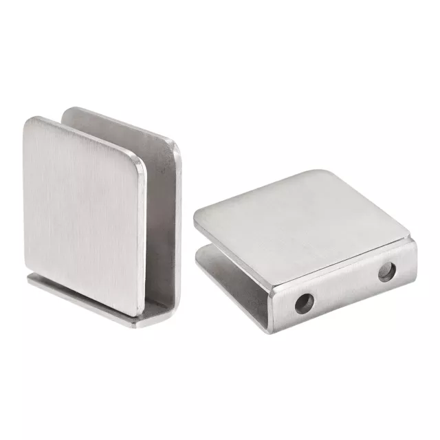 Square Glass Clamp, 2pcs Adjustable 8-12mm Thickness Glass Clip