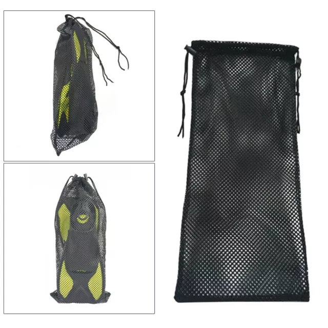 Borsa per stoccaggio snorkeling flipper alla caviglia rete ad asciugatura rapida cordino