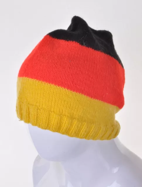 Vintage Allemand Drapeau 70s Bonnet de Ski Rétro Hommes Femmes Unisexe Deutsche