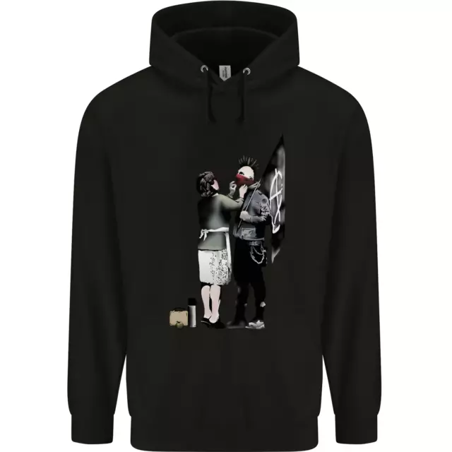 Anarchy Banksy Punk Mum Childrens Kids Hoodie