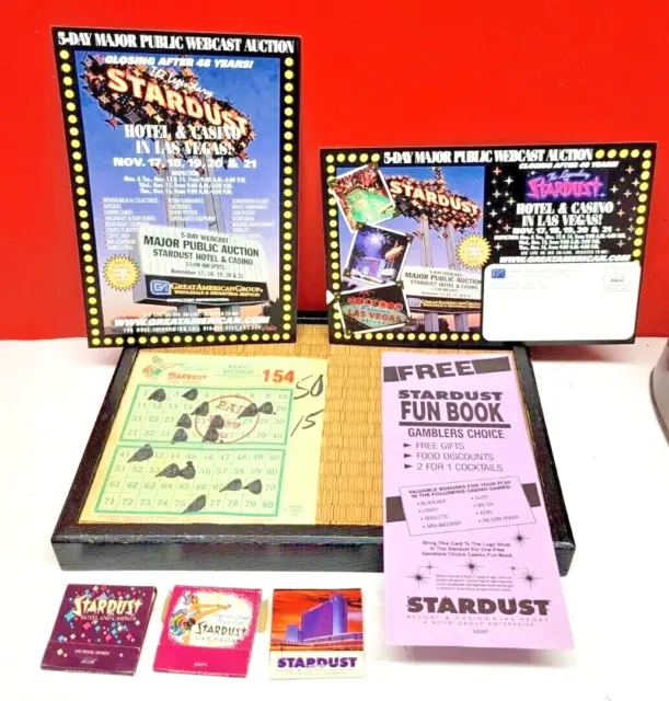 Obsolete Stardust Hotel Casino Las Vegas Lot Matchbooks Flyers & More #1 - U