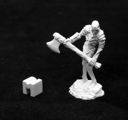 Reaper Miniatures Bog Skeleton with Great Axe #03943 Dark Heaven Unpainted Metal