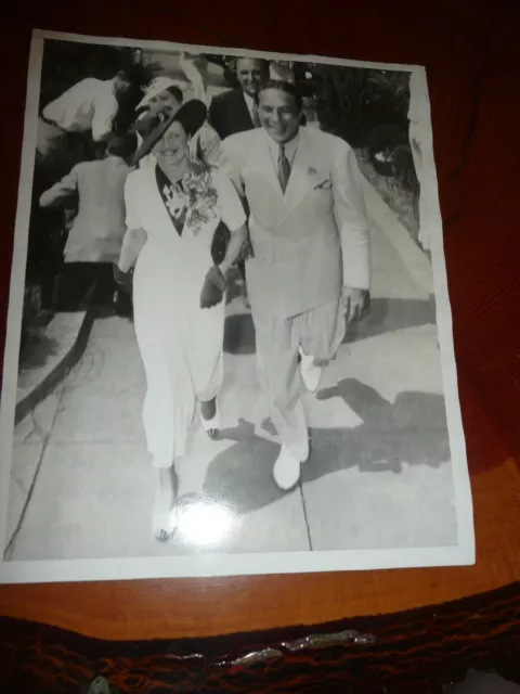 Boxing. Max Baer get's Married 1935 Original Wire Photo.