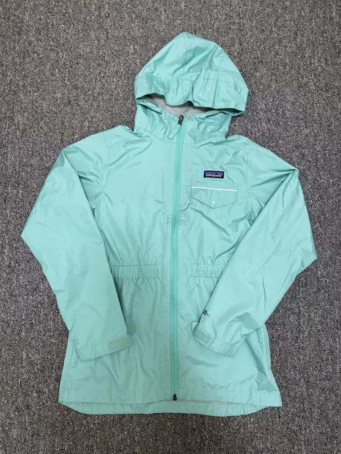 Patagonia Torrentshell Rain Jacket - Kids L (12) - Light Blue