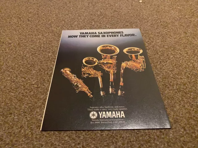 Jbf20 Advert 11X8 Yamaha Saxophones