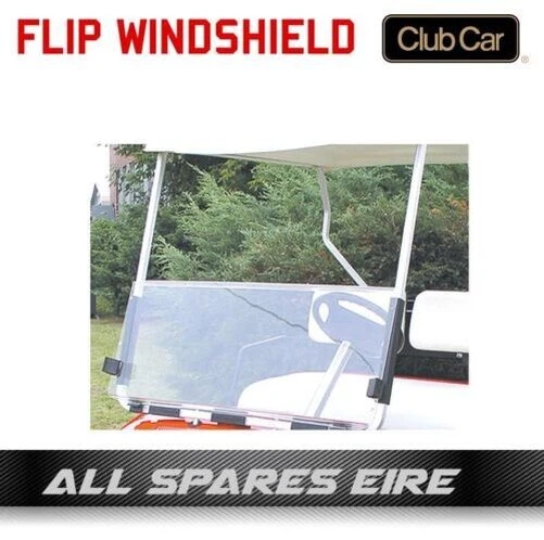 Clubcar DS golf cart buggy acrilico pieghevole parabrezza chiaro (1982-1999