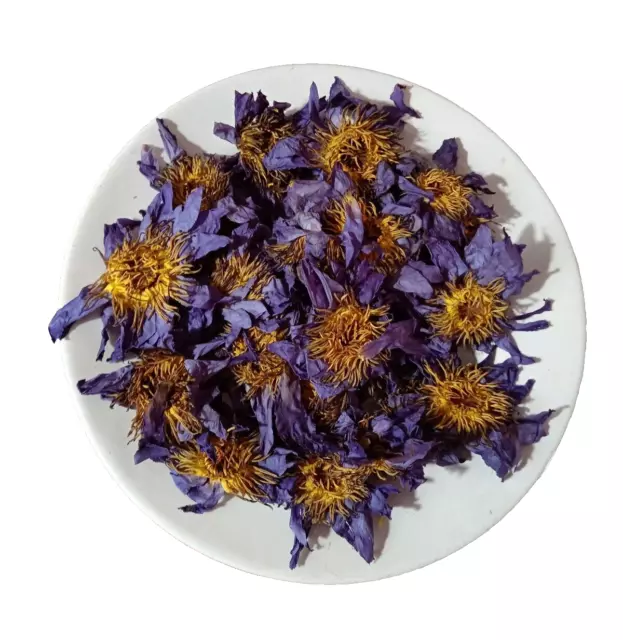 Blauer Lotus, getrocknete Bio-Blüten, Nymphaea Caerulea, Kräuter,...