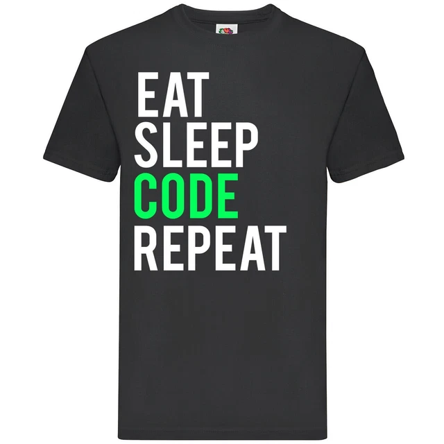 T-shirt Eat Sleep Code Repeat
