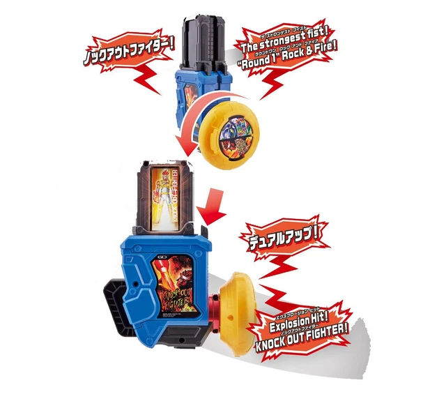 Kamen Rider Ex-Aid Henshin Game DX Gashat Gear Dual Hero Pretend Toy Bandai 3