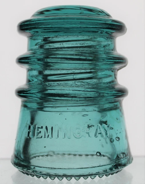 AQUA CD 115 HEMINGRAY No 10 GLASS INSULATOR