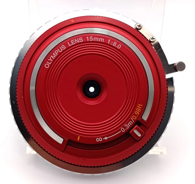 [EXCELLENT] OLYMPUS LENS 15mm f/8 Red BCL-1580 with Sony E-Mount ...