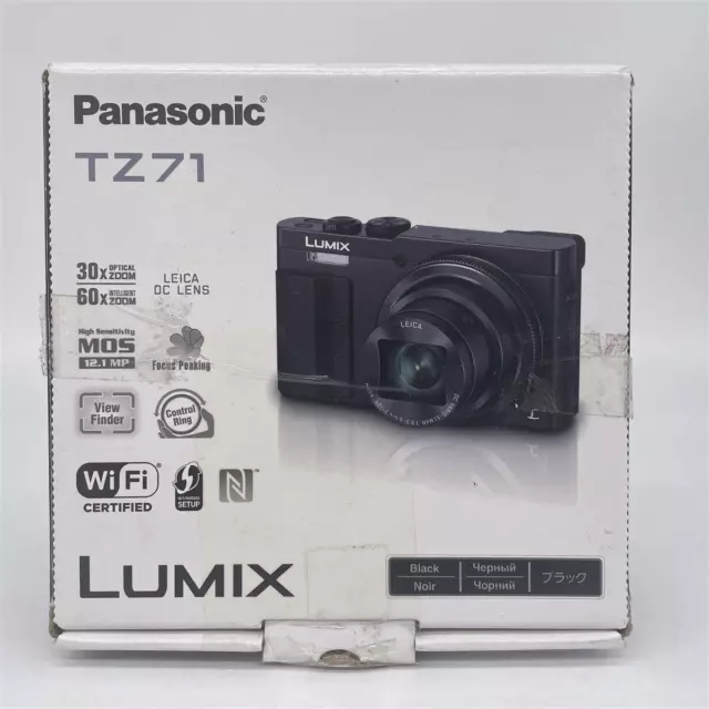 Panasonic DMC-TZ71EG-S Lumix Kompaktkamera (12,1 Megapixel, 30-fach opt. Zoom, 7