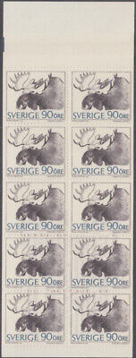 SWEDEN Sc # 764aa CPL MNH BOOKLET of 10 - MOOSE