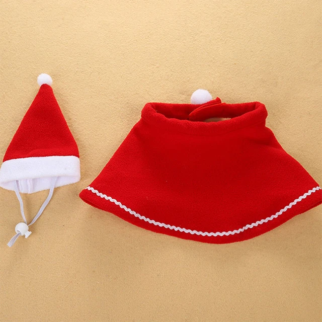 Weihnachtshaustiermantel Haustier Santa Kostüm Welpen-Outfits Weihnachten