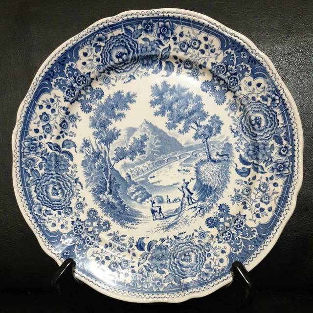 1 assiette creuse Villeroy et Boch Burgenland bleu Saar diamètre 25 cm