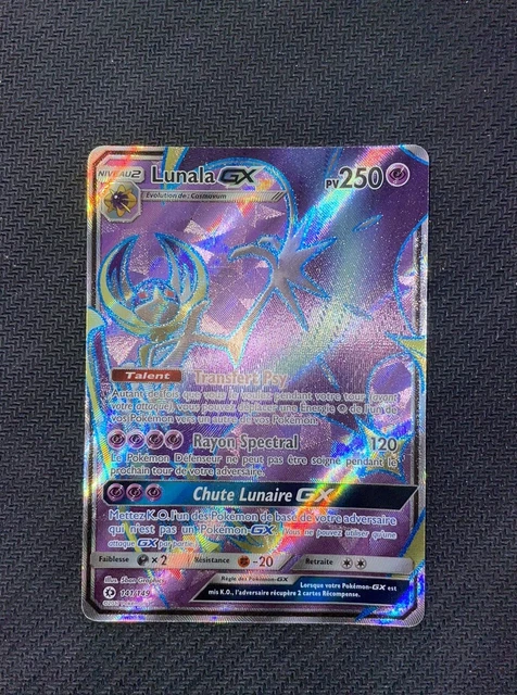 Carte Pokémon Soleil Et Lune - Lunala GX Holographique 66/149 - Carte à Collectionner Ultra Rare