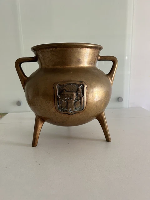 Massicio Vaso Braciere Incensiere Fusione Bronzo, XX secolo.