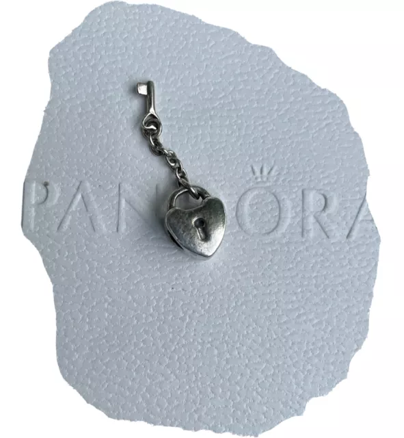 Authentic Pandora Moments Key to My Heart Lock Charm/Bead Silver 925 ALE