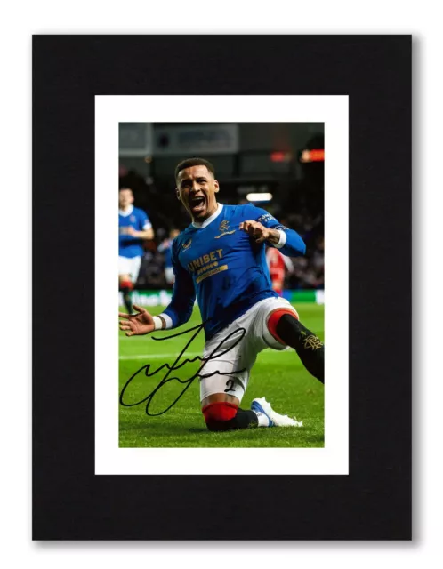 8X6 Mount JAMES TAVERNIER  Autograph Signed PHOTO Print Ready To Frame RANGERS