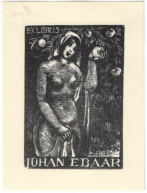 JOSEF HODEK: Exlibris für Johan Ebaar