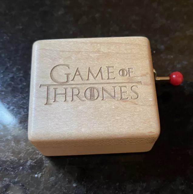 Game of Thrones Hand Crank Music Box Engraved Wooden Winter Is Coming- Music box