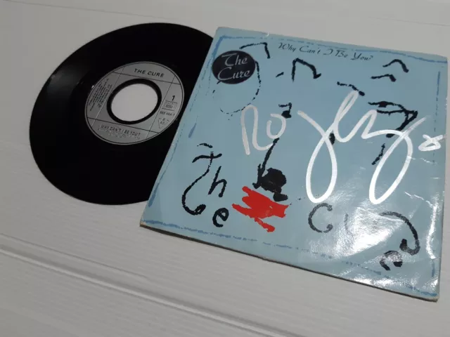 THE CURE autograph robert Smith vinyl 7 WHY CAN'T I BE YOU signed live concert