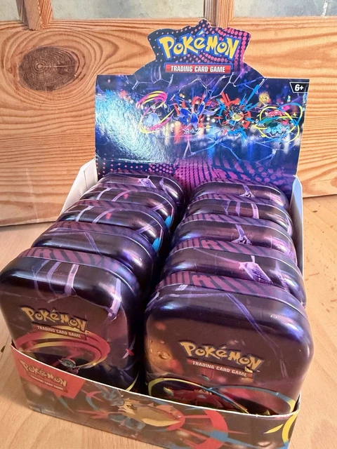 Empty Pokemon 10X EMPTY POKEMON TCG Mega Evolutions Mega Heroes Mini Tin Display NO ...