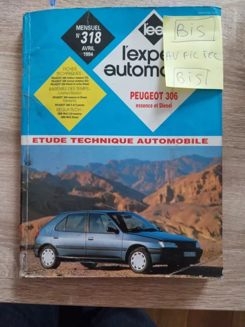 Revue technique PEUGEOT 306 1.1 1.4 1.6 1.8 2.0 16s diesel TD mote TU XU XUD rta