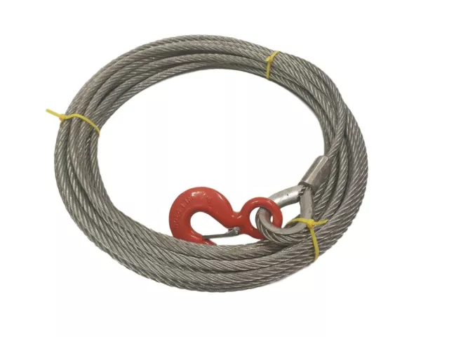 11.5mm Winch Cable To Suit Tirfor & 1600kgs Wire Rope Hoist - Choose Length