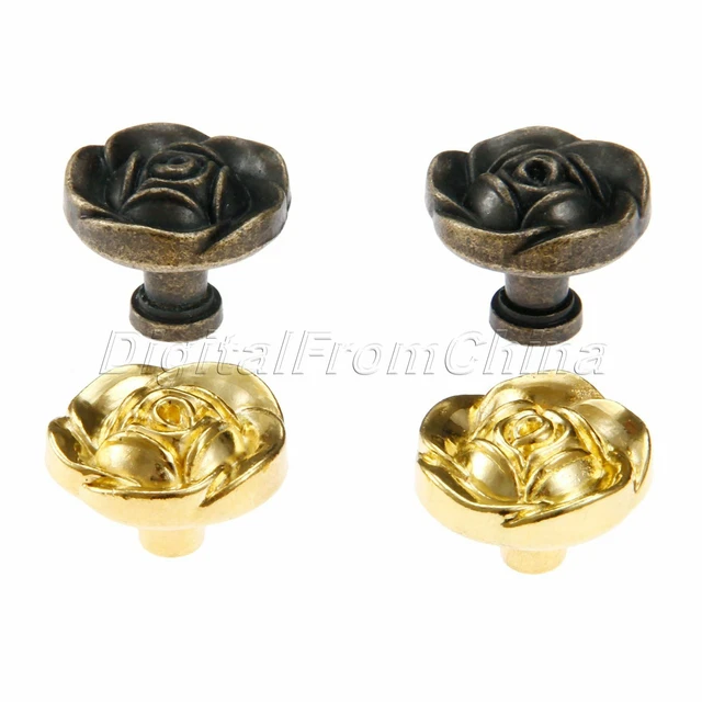 Antique Rose Kitchen Cabinet Handles Pulls Door Knobs Drawer Cupboard Hardware