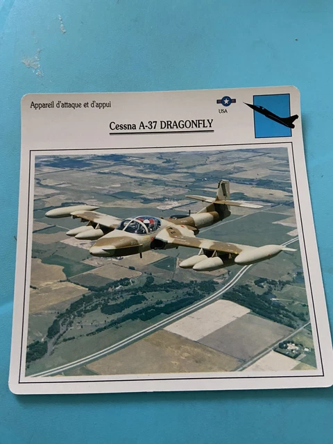 Carte Collection Appareil D’attaque Et D’appui Cessna A-37 DRAGONFLY