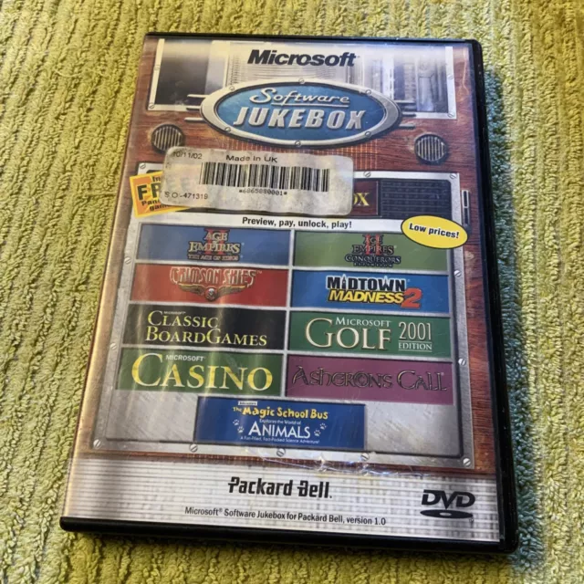 Microsoft Software Jukebox PC Game Demos - CD Rom