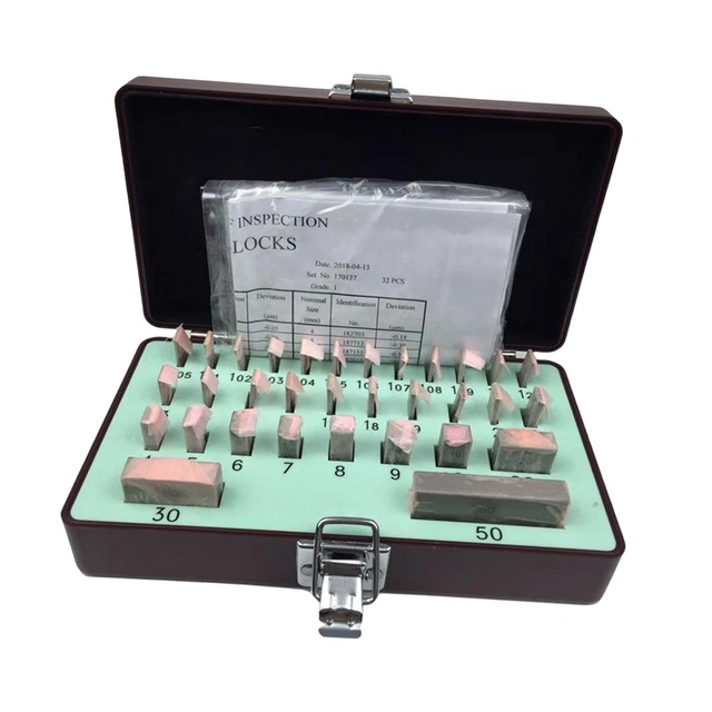 32 Pieces High Precision Inspection Block Gauge Measurement Caliper Machinist