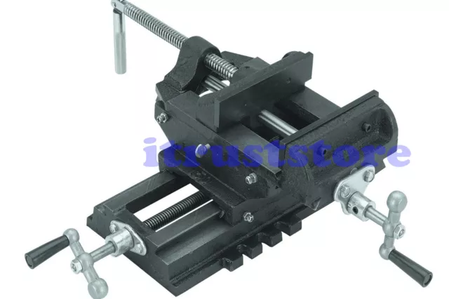 6" Cross Slide Vise For Drill Press Milling 3Axis Sliding Mill Hd 3