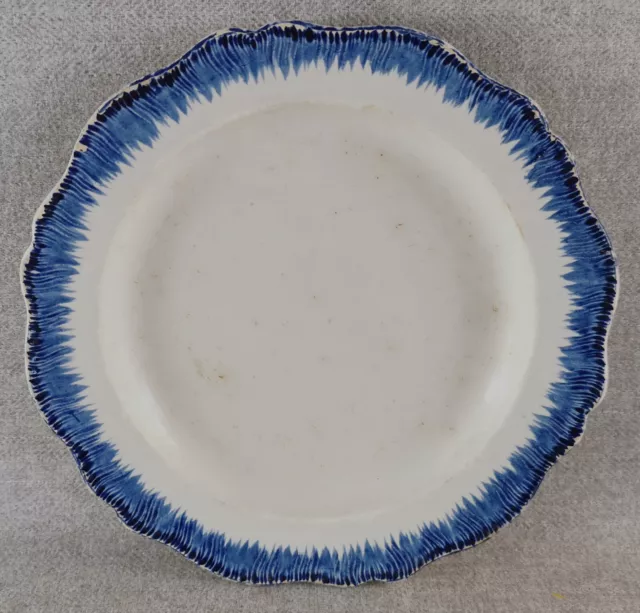 Assiette A Dessert En Faience Fine De Montereau Style Wedgwood Leeds 19 Eme