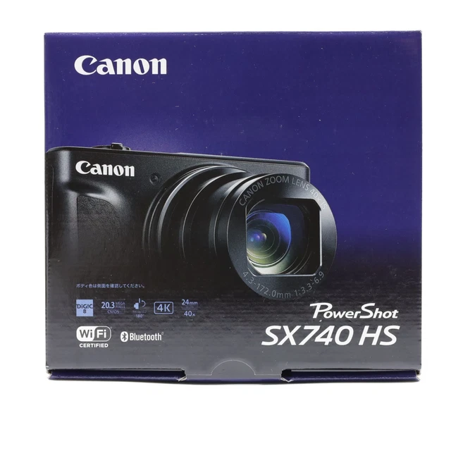 K-S-Trade Custodia per Canon PowerShot SX740 HS Custodia Borsa da Cintura Compatibile con Fotocamere Compatte Compatibile con Canon PowerShot SX740 HS Marsupio Idrorepellente Borsa Outdoor Nero
