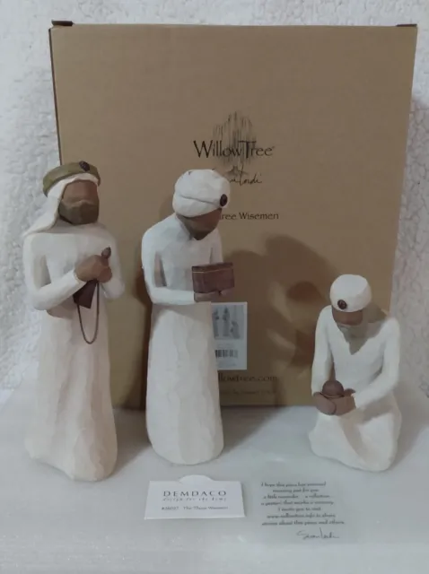 Demdaco Willow Tree The Three Wisemen Collectible Figurines ~ 2000 Nativity Set