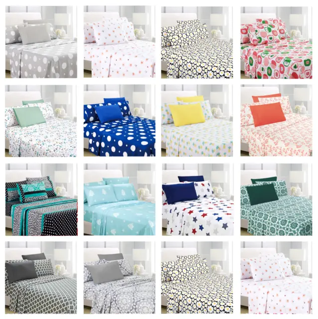 1800 Series American Home Collection Ultra Soft 6-Piece Bed Sheet Set 2