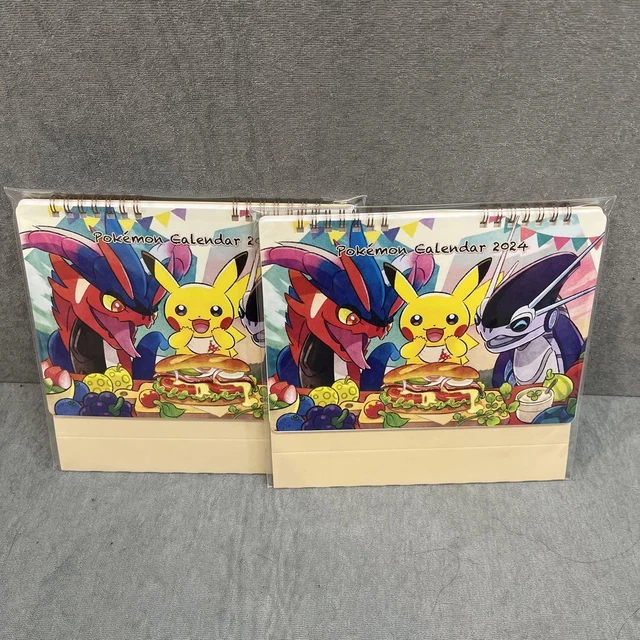 POKEMON CENTER ORIGINAL Desk Calendar 2024 Set Of 2 74.40 PicClick