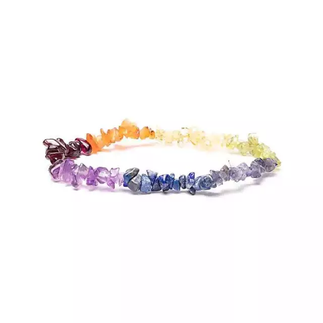 Chakra Edelstein-Splitter-Armband