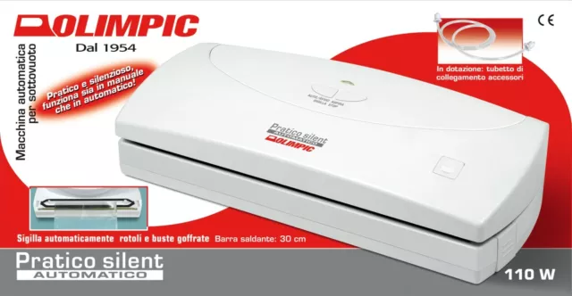 Macchina X Sottovuoto + Tubo Vaso Olimpic Pratico Silent 53807 Varie Condizioni
