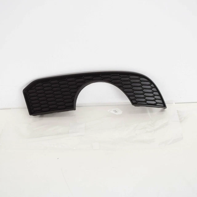 Genuine Audi A3 8V Front Bumper Lower Left & Right Side Grills - Black Plastic (8V58076819B9, 8V58076829B9)