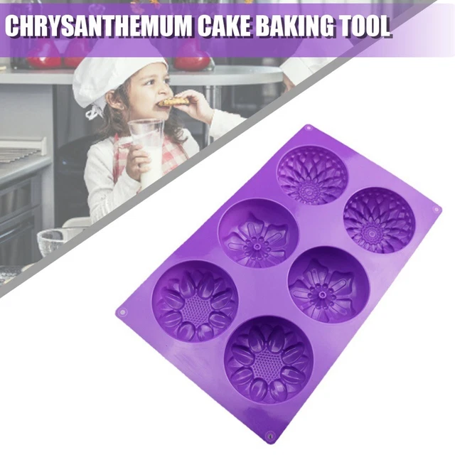 tournesol 6 cavités silicone DIY savon à la main bougie gâteau confiserie