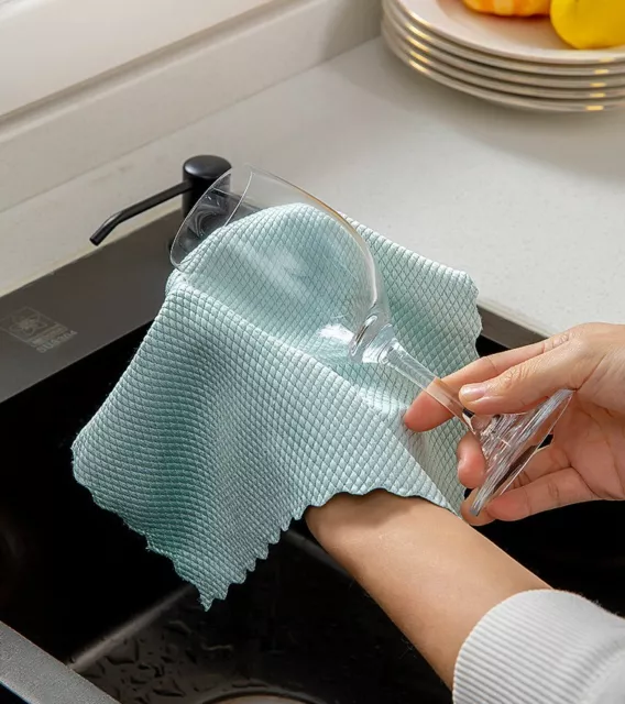 NanoScale Streak-Free Miracle Cleaning Cloths (Reusable) Kitchen Rags 10