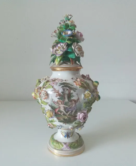 Porzellan Vase Dresden Potschappel Thieme