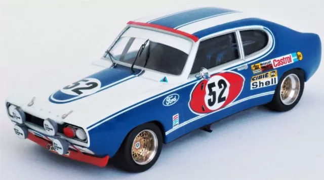 Trofeu 1:43 Scale Ford Capri 2600 RS #52 11th 24H Le Mans 1972