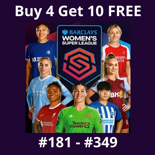 WSL Panini Women's Super League Stickers 2024 #181 - #349